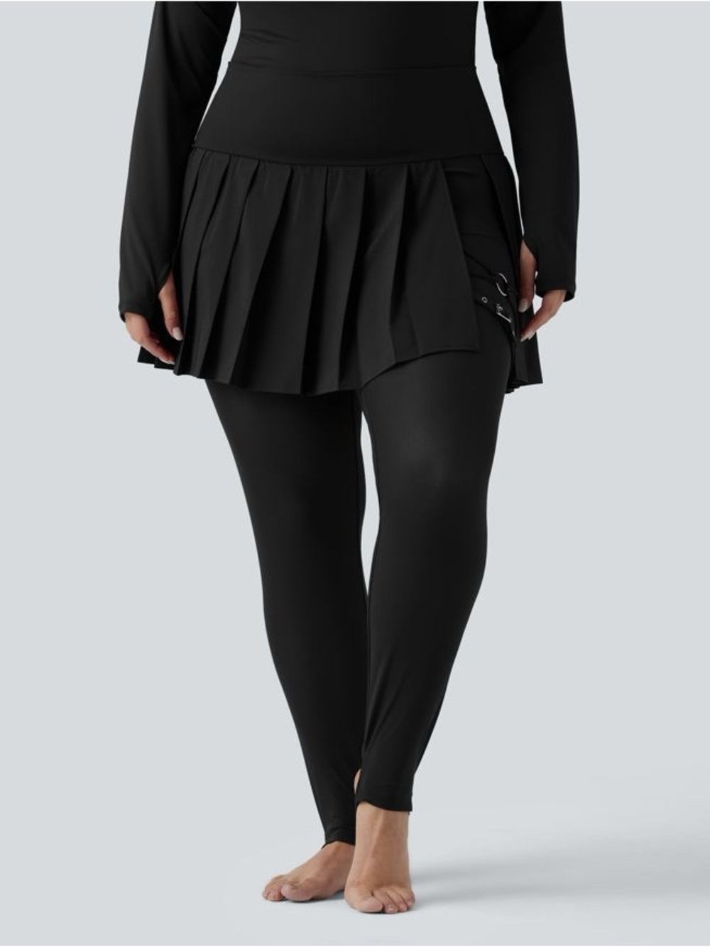 Halara Breezeful Pleated 2-in-1 Mesh Skirt Leggings NWT Size Large Quick Dry